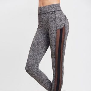 ✨ Like Gymshark✨ Grey/Black Mesh Leggings